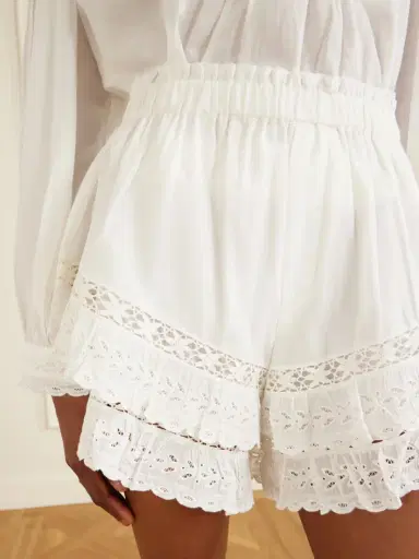 Sea Eliza Embroidered Cotton-blend Shorts | Thumbnail 4 Sea Eliza Embroidered Cotton-blend Shorts | Thumbnail 4