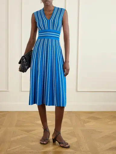 Max Mara Striped Knit Midi Dress | Thumbnail 2 Max Mara Striped Knit Midi Dress | Thumbnail 2