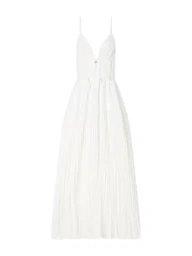 Simkhai Selene Cut-out Pleated Poplin Maxi Dress | Thumbnail 1 Simkhai Selene Cut-out Pleated Poplin Maxi Dress | Thumbnail 1