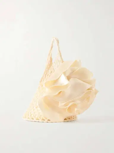 Magda Butrym Devana Mini Leather-trimmed Silk And Cotton-blend Knitted Top Handle Bag | Thumbnail 4 Magda Butrym Devana Mini Leather-trimmed Silk And Cotton-blend Knitted Top Handle Bag | Thumbnail 4