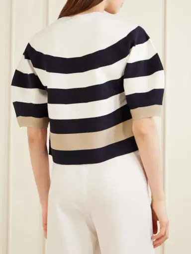 Max Mara Striped Jersey Sweater | Thumbnail 3 Max Mara Striped Jersey Sweater | Thumbnail 3