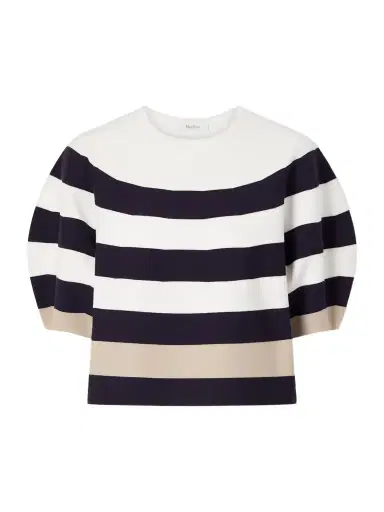 Max Mara Striped Jersey Sweater | Thumbnail 1 Max Mara Striped Jersey Sweater | Thumbnail 1