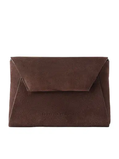 Brunello Cucinelli Envelope Suede Mini Clutch | Thumbnail 1 Brunello Cucinelli Envelope Suede Mini Clutch | Thumbnail 1