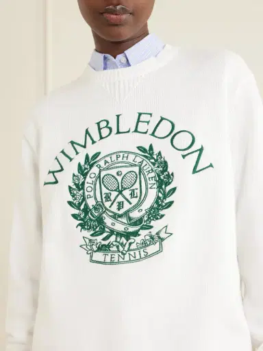 Polo Ralph Lauren + Wimbledon Logo-embroidered Cotton Sweater | Thumbnail 5 Polo Ralph Lauren + Wimbledon Logo-embroidered Cotton Sweater | Thumbnail 5