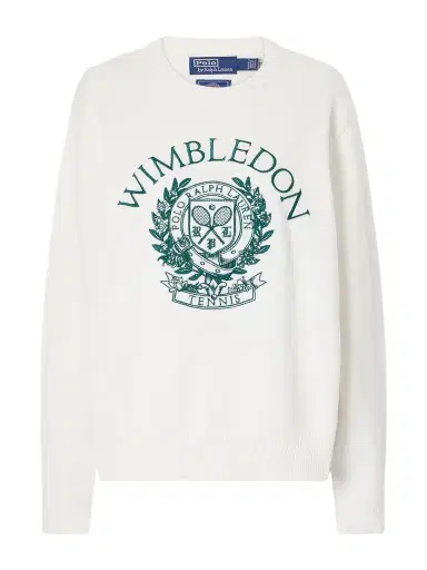 Polo Ralph Lauren + Wimbledon Logo-embroidered Cotton Sweater | Thumbnail 1 Polo Ralph Lauren + Wimbledon Logo-embroidered Cotton Sweater | Thumbnail 1