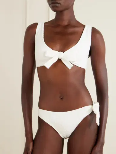 Lisa Marie Fernandez Bow Floral-jacquard Bikini | Thumbnail 2 Lisa Marie Fernandez Bow Floral-jacquard Bikini | Thumbnail 2