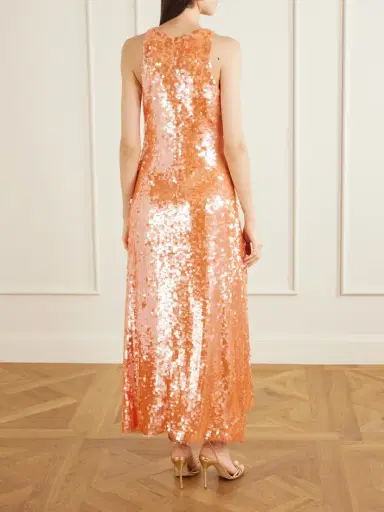 Dima Ayad Sequin-embellished Mesh Midi Dress | Thumbnail 3 Dima Ayad Sequin-embellished Mesh Midi Dress | Thumbnail 3