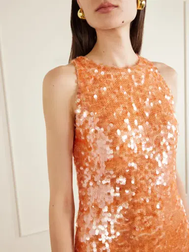 Dima Ayad Sequin-embellished Mesh Midi Dress | Thumbnail 4 Dima Ayad Sequin-embellished Mesh Midi Dress | Thumbnail 4