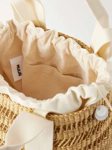 MUUÑ Mixy Raffia Bucket Bag | Thumbnail 6 MUUÑ Mixy Raffia Bucket Bag | Thumbnail 6
