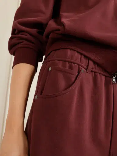 Brunello Cucinelli Cotton-jersey Wide-leg Pants | Thumbnail 5 Brunello Cucinelli Cotton-jersey Wide-leg Pants | Thumbnail 5