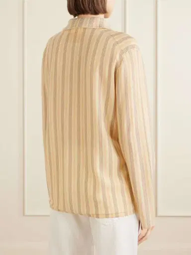 Guest In Residence Showtime Striped Cashmere Shirt | Thumbnail 4 Guest In Residence Showtime Striped Cashmere Shirt | Thumbnail 4