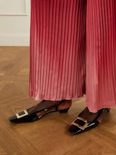 Roger Vivier Belle Vivier 45 Patent Leather Slingback Pumps | Thumbnail 2 Roger Vivier Belle Vivier 45 Patent Leather Slingback Pumps | Thumbnail 2