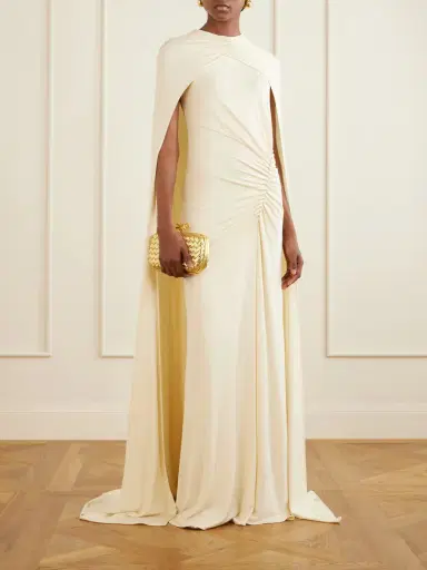 Simkhai Cape-effect Gathered Jersey Gown | Thumbnail 2 Simkhai Cape-effect Gathered Jersey Gown | Thumbnail 2