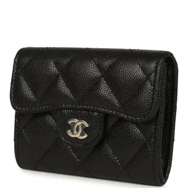 Chanel Chanel Classic Card Holder Wallet Black Shiny Caviar Light Gold Hardware | Thumbnail 5 Chanel Chanel Classic Card Holder Wallet Black Shiny Caviar Light Gold Hardware | Thumbnail 5