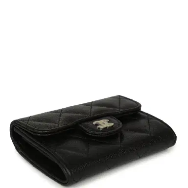 Chanel Chanel Classic Card Holder Wallet Black Shiny Caviar Light Gold Hardware | Thumbnail 6 Chanel Chanel Classic Card Holder Wallet Black Shiny Caviar Light Gold Hardware | Thumbnail 6