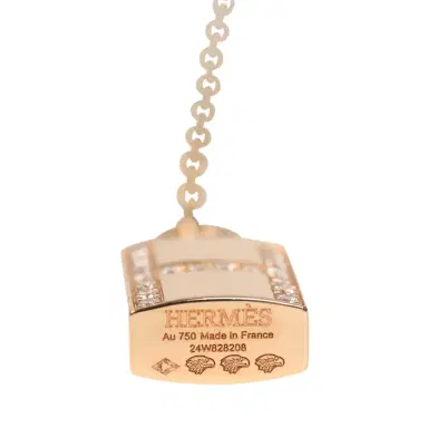 HERMÈS Hermes Amulettes Kelly Long Necklace Diamonds 18K Rose Gold | Thumbnail 6 HERMÈS Hermes Amulettes Kelly Long Necklace Diamonds 18K Rose Gold | Thumbnail 6