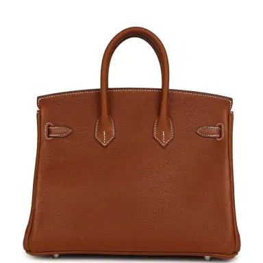 HERMÈS Hermes Birkin 25 Fauve Barenia Faubourg Palladium Hardware | Thumbnail 4 HERMÈS Hermes Birkin 25 Fauve Barenia Faubourg Palladium Hardware | Thumbnail 4