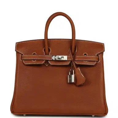 HERMÈS Hermes Birkin 25 Fauve Barenia Faubourg Palladium Hardware | Thumbnail 1 HERMÈS Hermes Birkin 25 Fauve Barenia Faubourg Palladium Hardware | Thumbnail 1