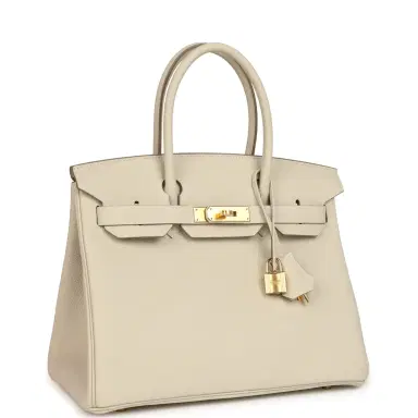 HERMÈS Hermes Birkin 30 Craie Togo Gold Hardware | Thumbnail 2 HERMÈS Hermes Birkin 30 Craie Togo Gold Hardware | Thumbnail 2