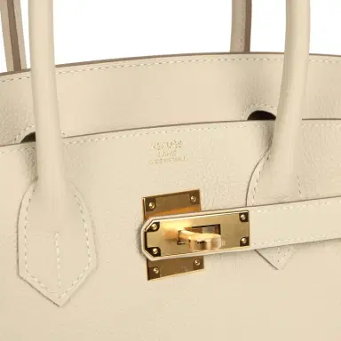 HERMÈS Hermes Birkin 30 Craie Togo Gold Hardware | Thumbnail 7 HERMÈS Hermes Birkin 30 Craie Togo Gold Hardware | Thumbnail 7
