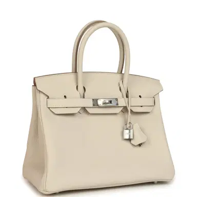 HERMÈS Hermes Birkin 30 Craie Togo Palladium Hardware | Thumbnail 2 HERMÈS Hermes Birkin 30 Craie Togo Palladium Hardware | Thumbnail 2