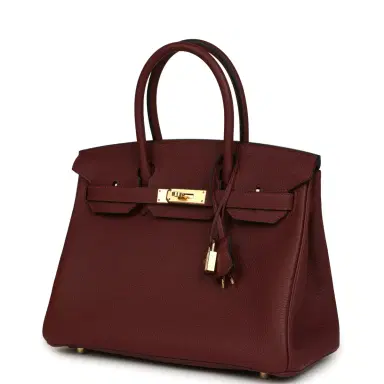 HERMÈS Hermes Birkin 30 Rouge H Togo Gold Hardware | Thumbnail 5 HERMÈS Hermes Birkin 30 Rouge H Togo Gold Hardware | Thumbnail 5