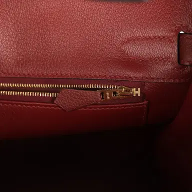HERMÈS Hermes Birkin 30 Rouge H Togo Gold Hardware | Thumbnail 9 HERMÈS Hermes Birkin 30 Rouge H Togo Gold Hardware | Thumbnail 9