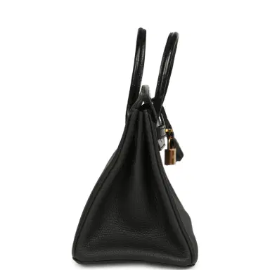 HERMÈS Pre-owned Hermes Birkin 25 Touch Black Togo and Shiny Niloticus Crocodile Touch Rose Gold Hardware | Thumbnail 3 HERMÈS Pre-owned Hermes Birkin 25 Touch Black Togo and Shiny Niloticus Crocodile Touch Rose Gold Hardware | Thumbnail 3