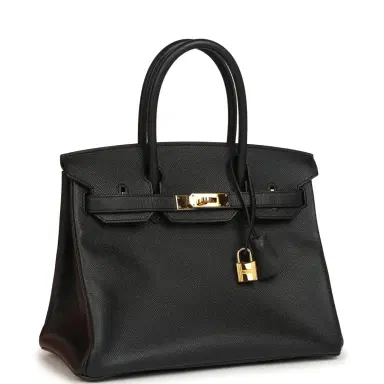 HERMÈS Pre-owned Hermes Birkin 30 Black Epsom Gold Hardware | Thumbnail 2 HERMÈS Pre-owned Hermes Birkin 30 Black Epsom Gold Hardware | Thumbnail 2