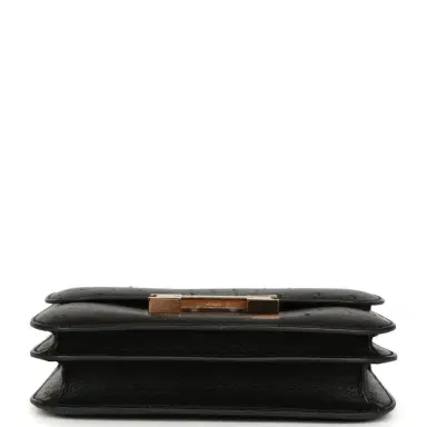 HERMÈS Pre-owned Hermes Constance 18 Black Ostrich Rose Gold Hardware | Thumbnail 6 HERMÈS Pre-owned Hermes Constance 18 Black Ostrich Rose Gold Hardware | Thumbnail 6