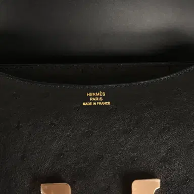 HERMÈS Pre-owned Hermes Constance 18 Black Ostrich Rose Gold Hardware | Thumbnail 8 HERMÈS Pre-owned Hermes Constance 18 Black Ostrich Rose Gold Hardware | Thumbnail 8