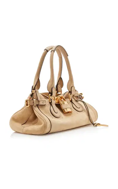 Chloé Paddington Suede Shoulder Bag | Thumbnail 3 Chloé Paddington Suede Shoulder Bag | Thumbnail 3