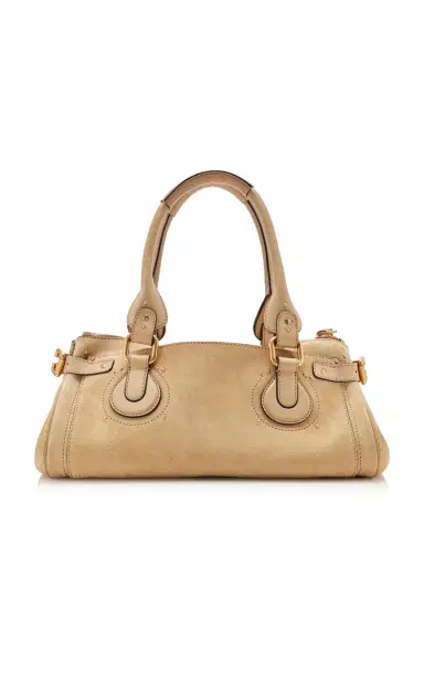 Chloé Paddington Suede Shoulder Bag | Thumbnail 4 Chloé Paddington Suede Shoulder Bag | Thumbnail 4