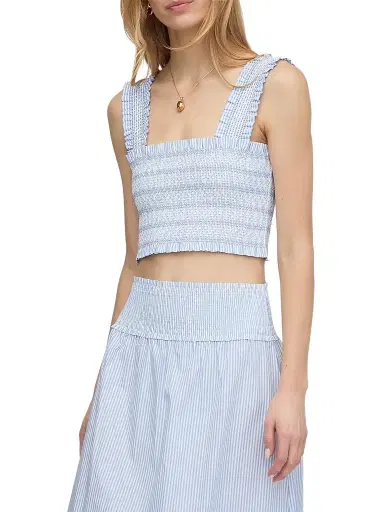 Hill House Home Women's The Azalea Nap Top - Blue White Stripe - Size XL | Thumbnail 1 Hill House Home Women's The Azalea Nap Top - Blue White Stripe - Size XL | Thumbnail 1
