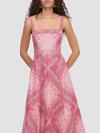 Hill House Home Women's The Ezra Dress - Berry Paisley Scarf | Thumbnail 2 Hill House Home Women's The Ezra Dress - Berry Paisley Scarf | Thumbnail 2