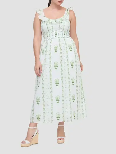 Hill House Home Women's The Cambria Nap Dress - White Multi | Thumbnail 4 Hill House Home Women's The Cambria Nap Dress - White Multi | Thumbnail 4