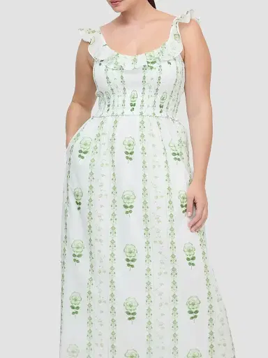 Hill House Home Women's The Cambria Nap Dress - White Multi | Thumbnail 7 Hill House Home Women's The Cambria Nap Dress - White Multi | Thumbnail 7