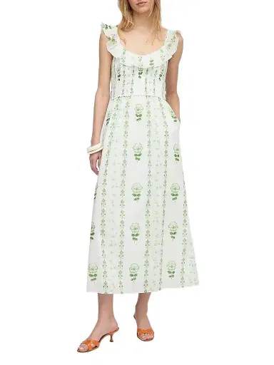 Hill House Home Women's The Cambria Nap Dress - White Multi | Thumbnail 1 Hill House Home Women's The Cambria Nap Dress - White Multi | Thumbnail 1