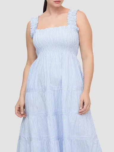 Hill House Home Women's The Goldie Nap Dress - Blue White Stripe - Size XXXS | Thumbnail 4 Hill House Home Women's The Goldie Nap Dress - Blue White Stripe - Size XXXS | Thumbnail 4