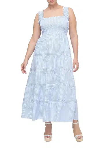 Hill House Home Women's The Goldie Nap Dress - Blue White Stripe - Size XXXS | Thumbnail 1 Hill House Home Women's The Goldie Nap Dress - Blue White Stripe - Size XXXS | Thumbnail 1