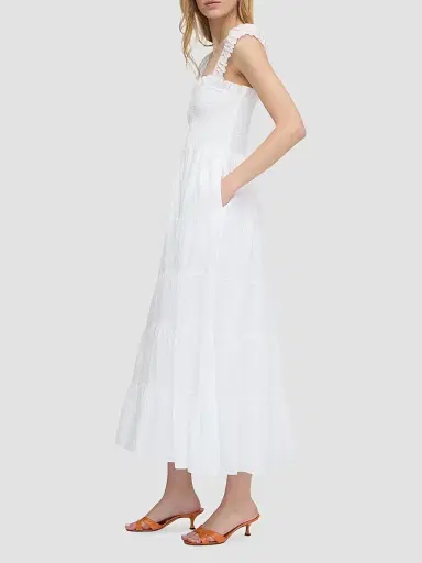 Hill House Home Women's The Stella Nap Dress - White Shadow Stripe | Thumbnail 2 Hill House Home Women's The Stella Nap Dress - White Shadow Stripe | Thumbnail 2
