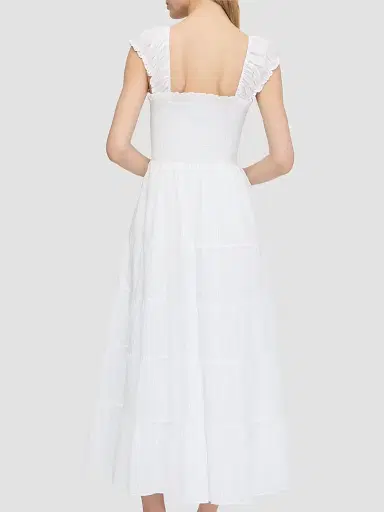 Hill House Home Women's The Stella Nap Dress - White Shadow Stripe | Thumbnail 3 Hill House Home Women's The Stella Nap Dress - White Shadow Stripe | Thumbnail 3