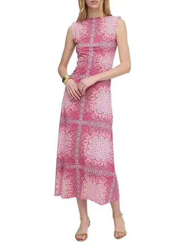 Hill House Home Women's The Sloane Dress - Berry Paisley Scarf - Size XL | Thumbnail 1 Hill House Home Women's The Sloane Dress - Berry Paisley Scarf - Size XL | Thumbnail 1