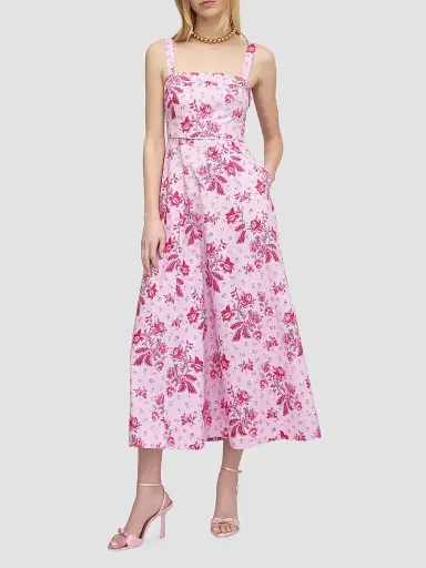 Hill House Home Women's The Ezra Dress - Pink Delft Bouquet | Thumbnail 2 Hill House Home Women's The Ezra Dress - Pink Delft Bouquet | Thumbnail 2