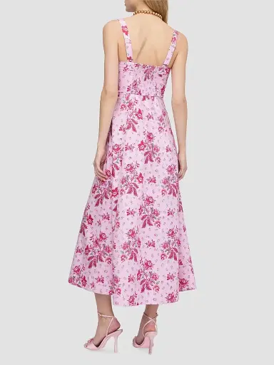Hill House Home Women's The Ezra Dress - Pink Delft Bouquet | Thumbnail 3 Hill House Home Women's The Ezra Dress - Pink Delft Bouquet | Thumbnail 3