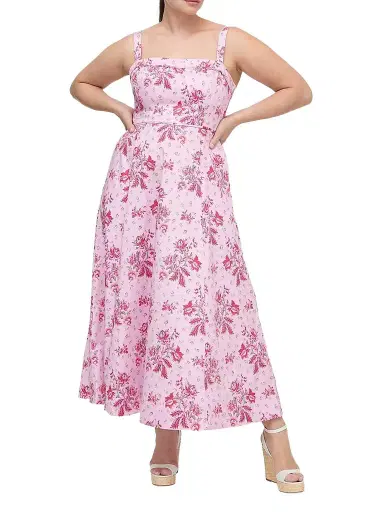 Hill House Home Women's The Ezra Dress - Pink Delft Bouquet | Thumbnail 1 Hill House Home Women's The Ezra Dress - Pink Delft Bouquet | Thumbnail 1