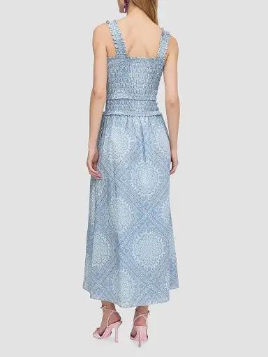 Hill House Home Women's The Azalea Maxi Nap Dress - Dusty Blue Paisley Scarf | Thumbnail 4 Hill House Home Women's The Azalea Maxi Nap Dress - Dusty Blue Paisley Scarf | Thumbnail 4