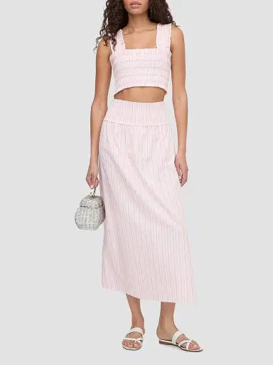 Hill House Home Women's The Delphine Nap Skirt - Pink Variegated Stripe - Size XXL | Thumbnail 2 Hill House Home Women's The Delphine Nap Skirt - Pink Variegated Stripe - Size XXL | Thumbnail 2