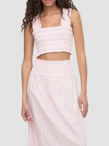 Hill House Home Women's The Delphine Nap Skirt - Pink Variegated Stripe - Size XXL | Thumbnail 5 Hill House Home Women's The Delphine Nap Skirt - Pink Variegated Stripe - Size XXL | Thumbnail 5