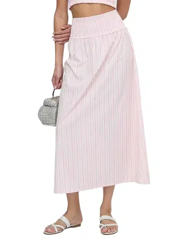 Hill House Home Women's The Delphine Nap Skirt - Pink Variegated Stripe - Size XXL | Thumbnail 1 Hill House Home Women's The Delphine Nap Skirt - Pink Variegated Stripe - Size XXL | Thumbnail 1